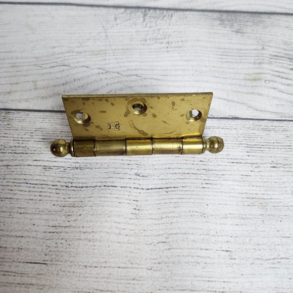 Vtg Hager Hinge Co St Louis No 1150-DB Hinges and Screws Dull Brass 3 in -NOS - Picture 7 of 9